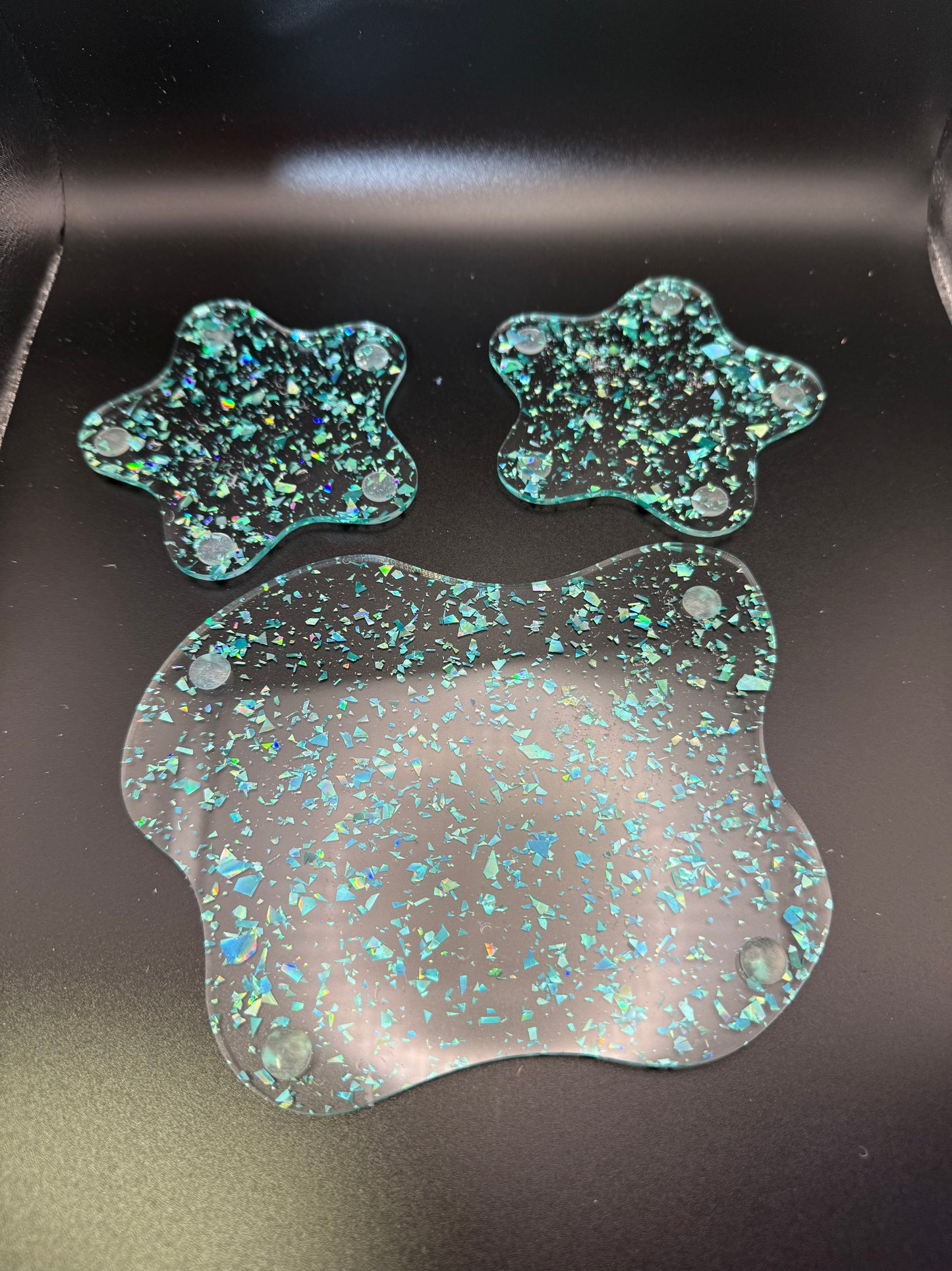 Large / Small Acrylic Cloud Shaped Coasters